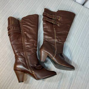 Penningtons WIDE CALF Knee High, Heeled Boots, Size 9